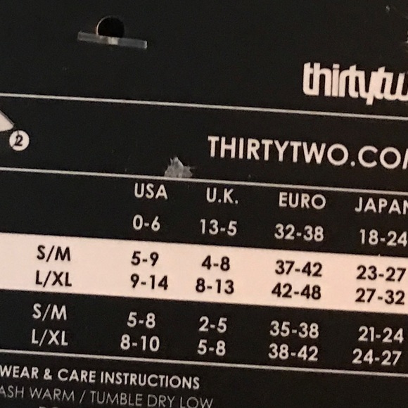 NWT THIRTYTWO HEAVY SNOWBOARD SOCKS L/XL - Picture 3 of 5